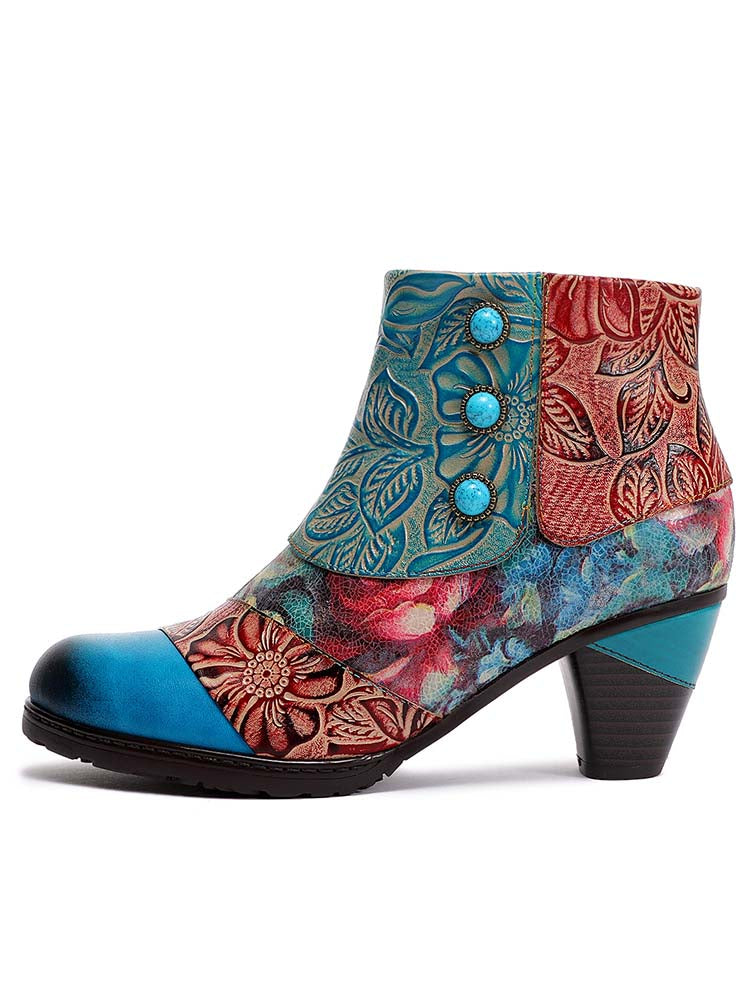 Leanna Vintage Handmade Ankle Boots – product view 3