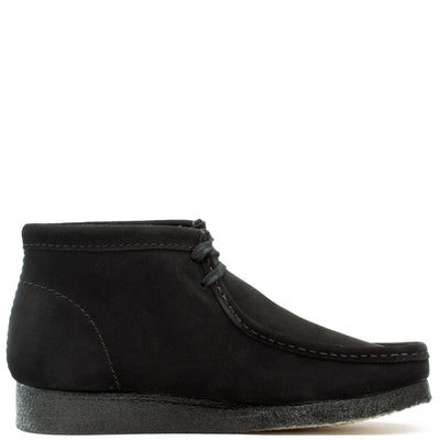 [26155517] MENS CLARKS WALLABEE BOOT - BLACK SUEDE