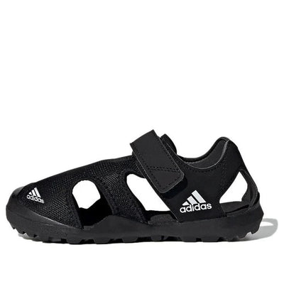 adidas Captain Toey K Hook and Loop Kids' Sandals — Black