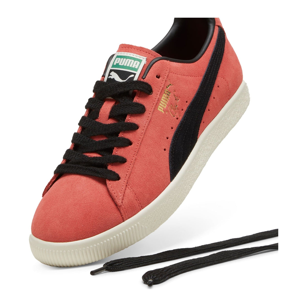 Puma Clyde OG Men Sneakers Salmon/Frosted Ivory/Black