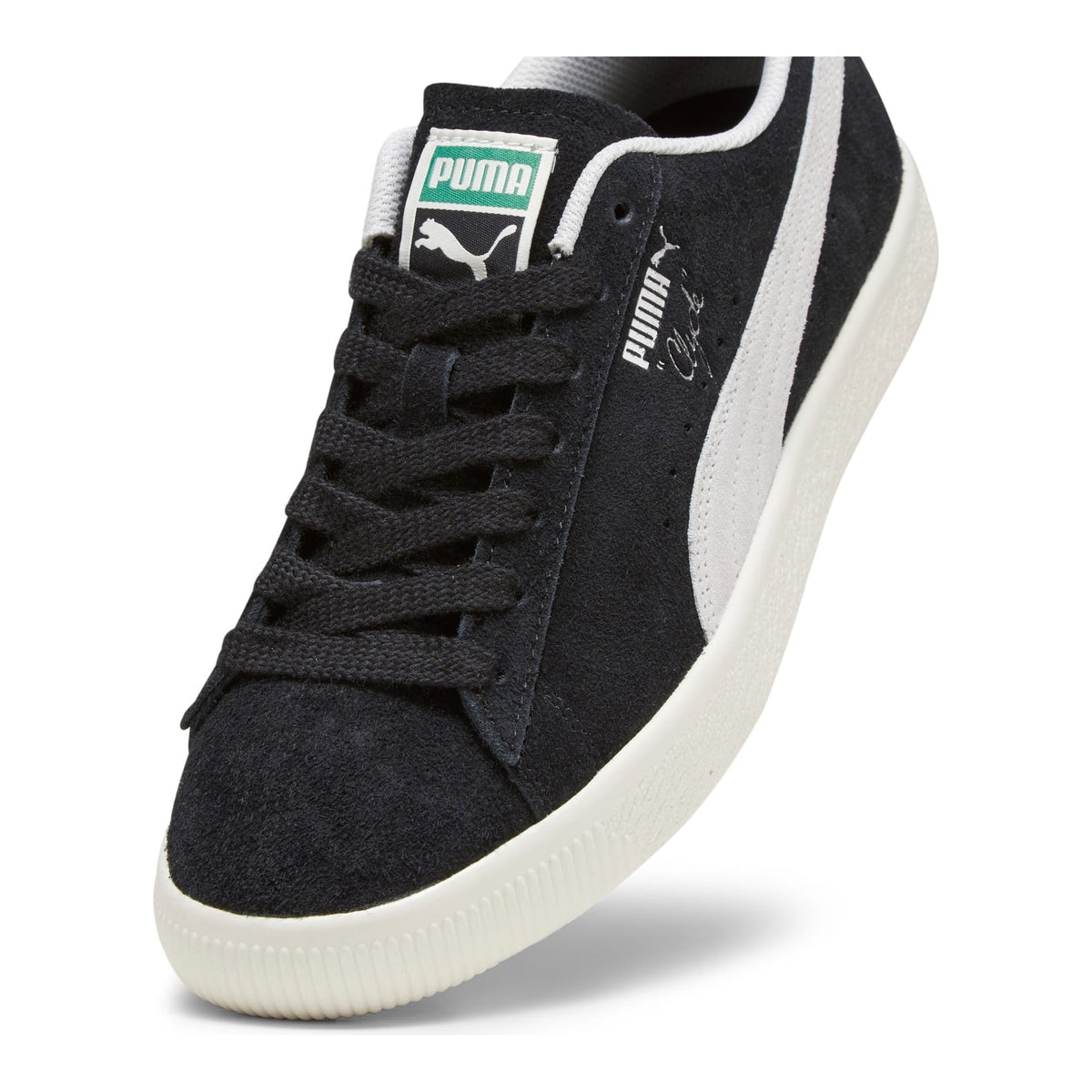 Puma Clyde Hairy Suede Men Sneakers Puma Black/Ivory