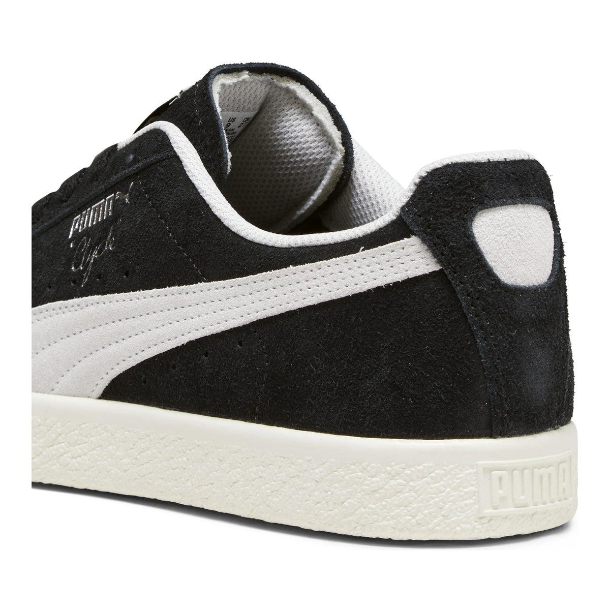 Puma Clyde Hairy Suede Men Sneakers Puma Black/Ivory