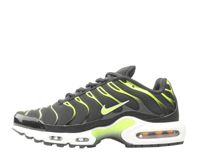 Nike Air Max Plus Men Running Sneakers Black/Volt-White-Platinum Tint