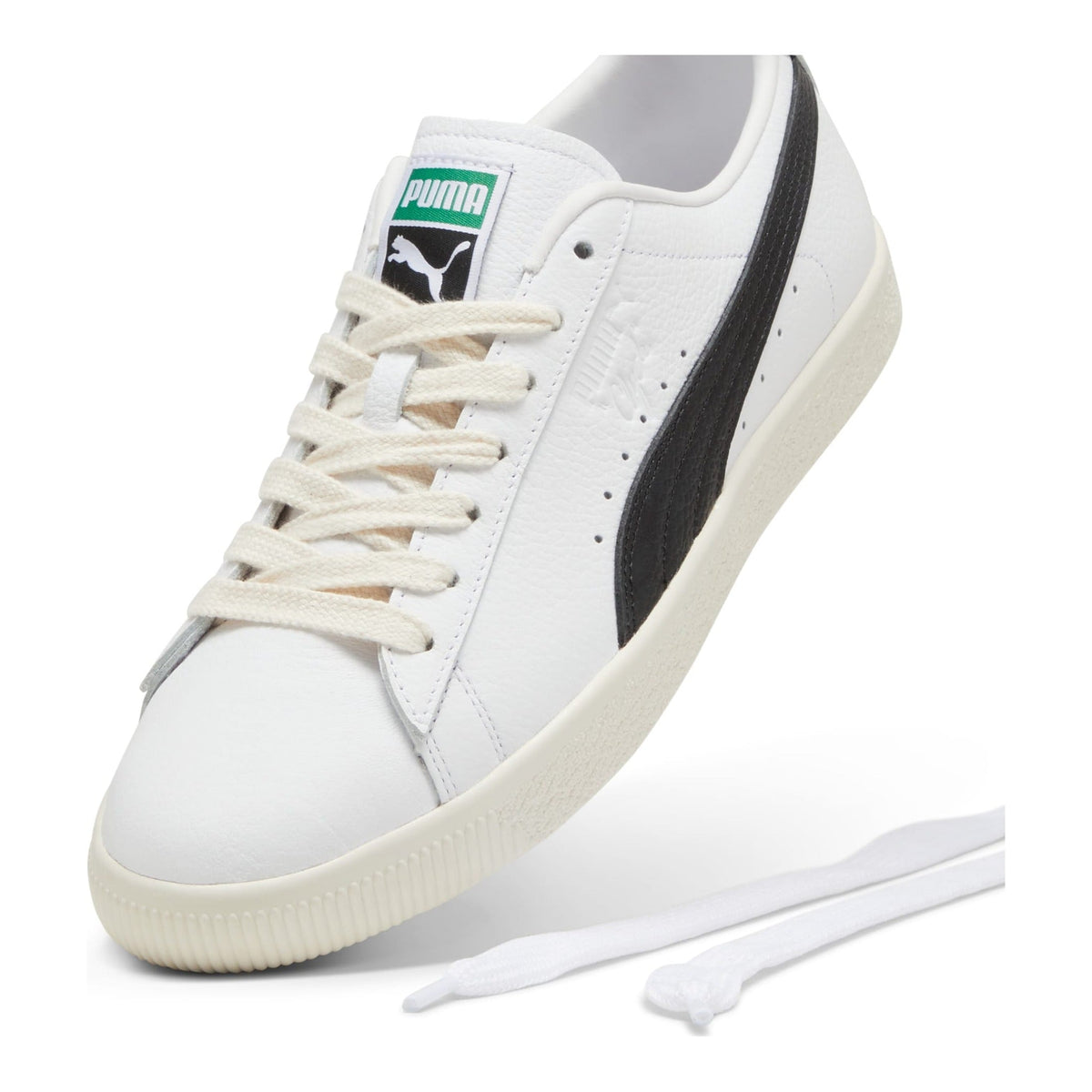 Puma Clyde Men Sneakers White/Black Leather