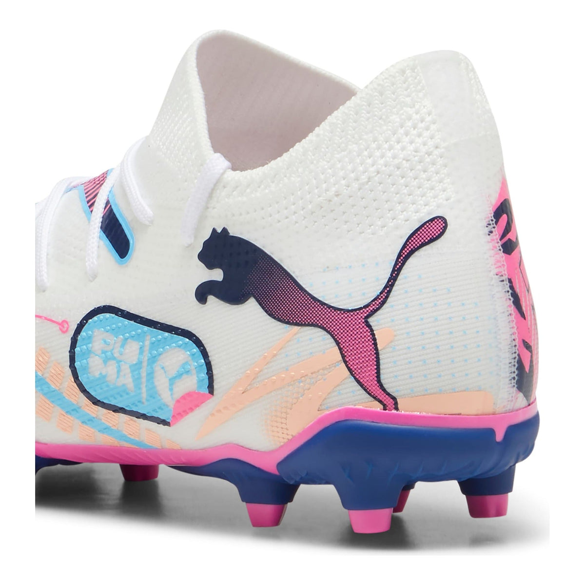 Puma Future 7 Match Volume Up Youth Football Boots White/Pink
