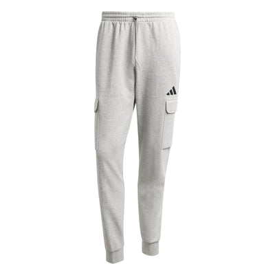 adidas Men's Essentials Feel Cozy Fleece Cargo Pants - Grey