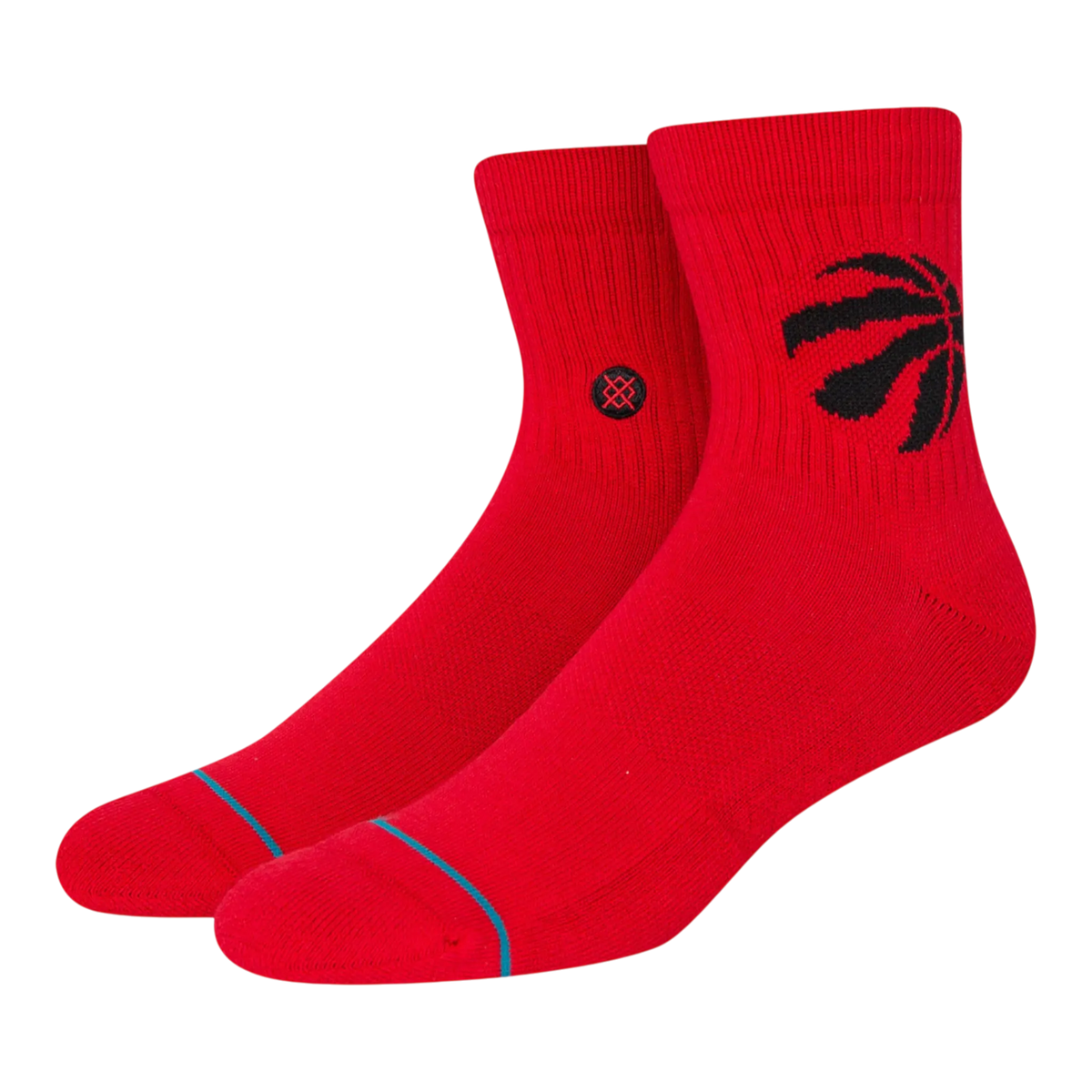 Stance x NBA Toronto Raptors Quarter Men's Ankle Socks — Red – product view 1