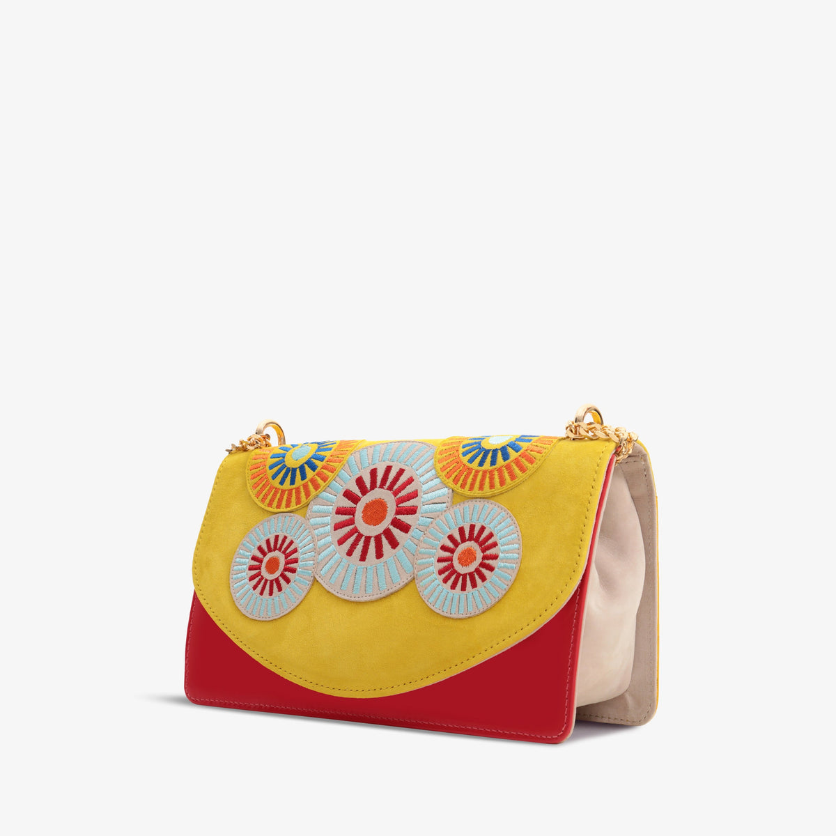 Vinci Leather The Parama Yellow Leather Handbag – product view 1