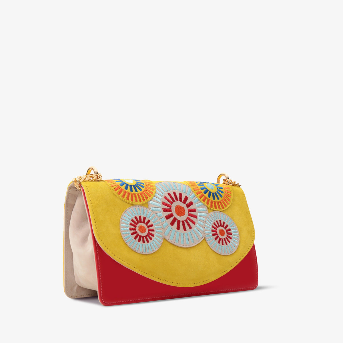 Vinci Leather The Parama Yellow Leather Handbag – product view 4