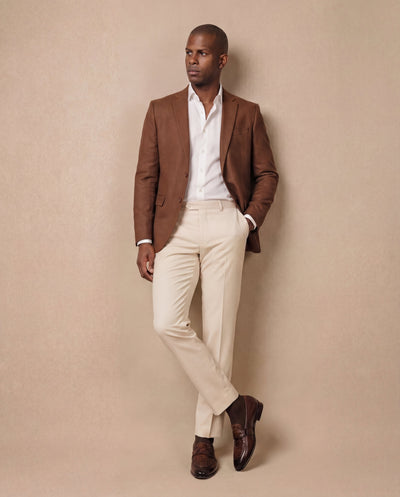 The Dorian Tan Python & Baby Buffalo Leather Loafer Men Shoe