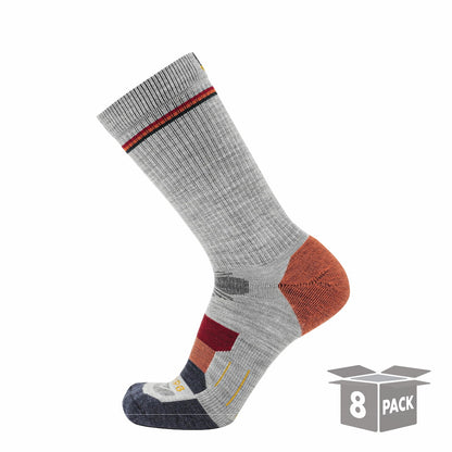 8 Pairs Campfire   Hike Crew Lightweight Merino Wool Sock
