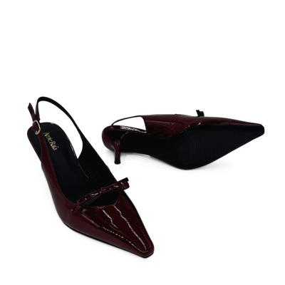 Georgia Pointy Toe Bow Heels