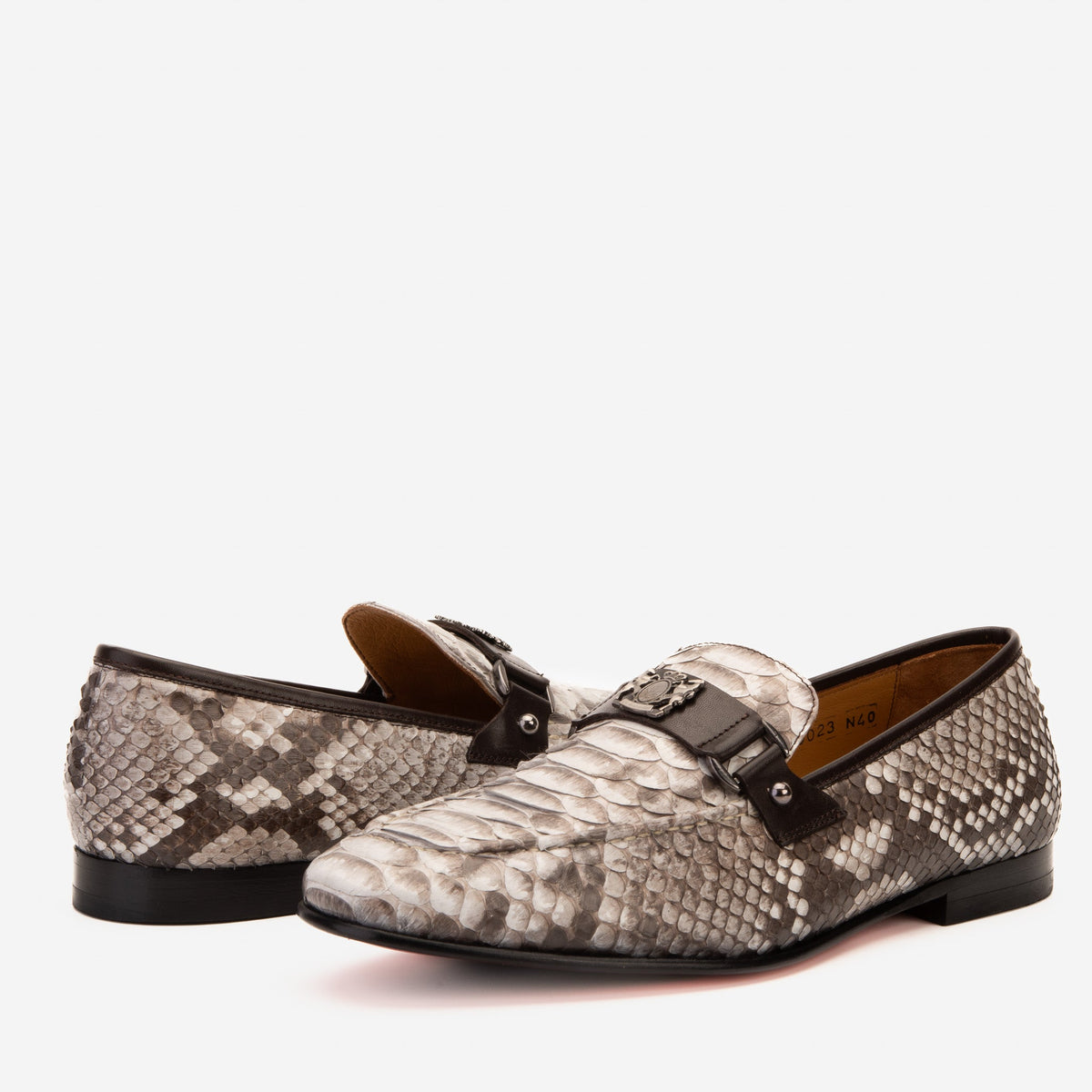 The Boss Pyth Naturel White Color Bit Loafer Men Shoe