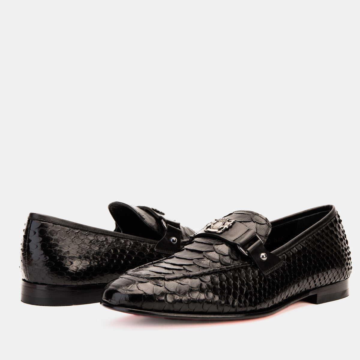 The Boss Pyth Black Shoe Bit Loafer Men Shoe