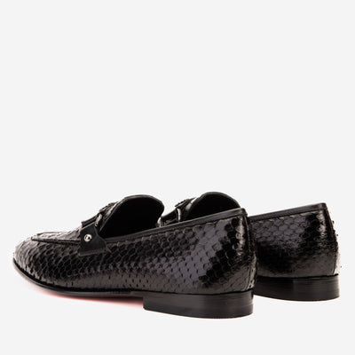 The Boss Pyth Black Shoe Bit Loafer Men Shoe
