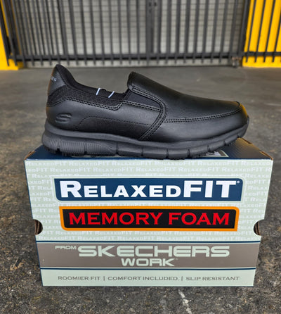 Skechers Annod - 77236 Black - Slip Resistant - Work - Women's – Front View