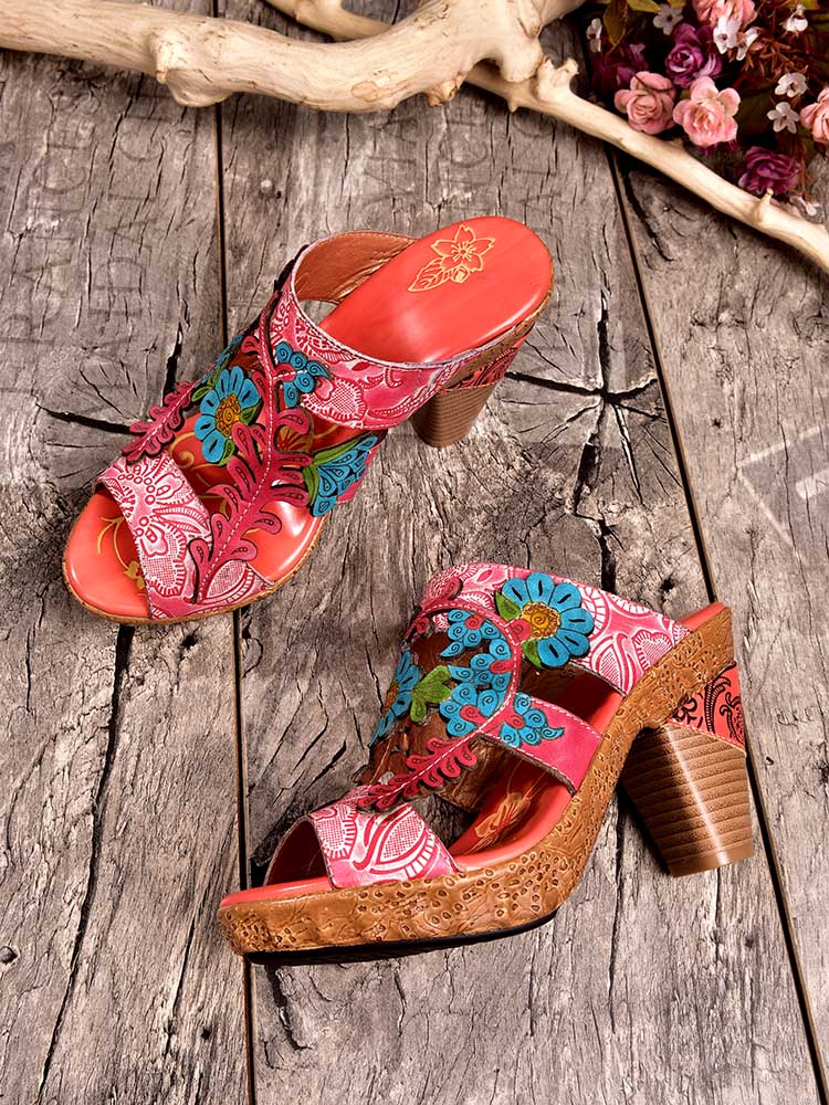 Addyson Fish Mouth Genuine Leather Sandals – product view 11