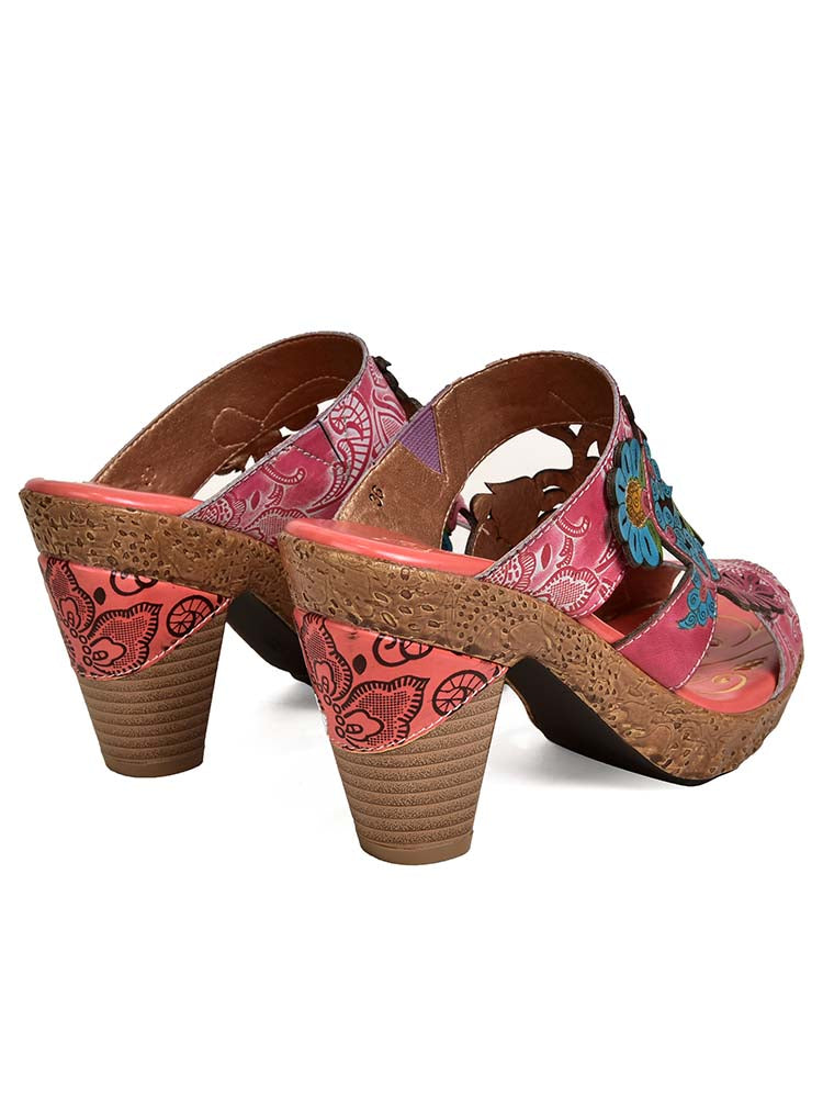 Addyson Fish Mouth Genuine Leather Sandals – product view 5