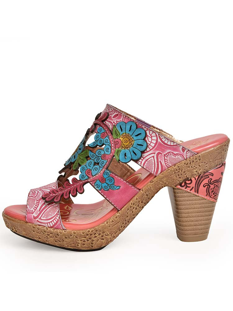 Addyson Fish Mouth Genuine Leather Sandals – product view 6