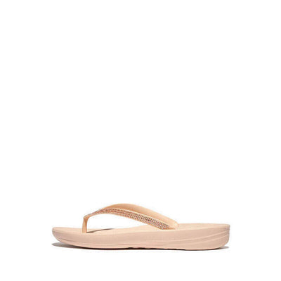 FitFlop Iqushion Foam Ombre Sparkle Slipper Women's Flip Flops — Rose