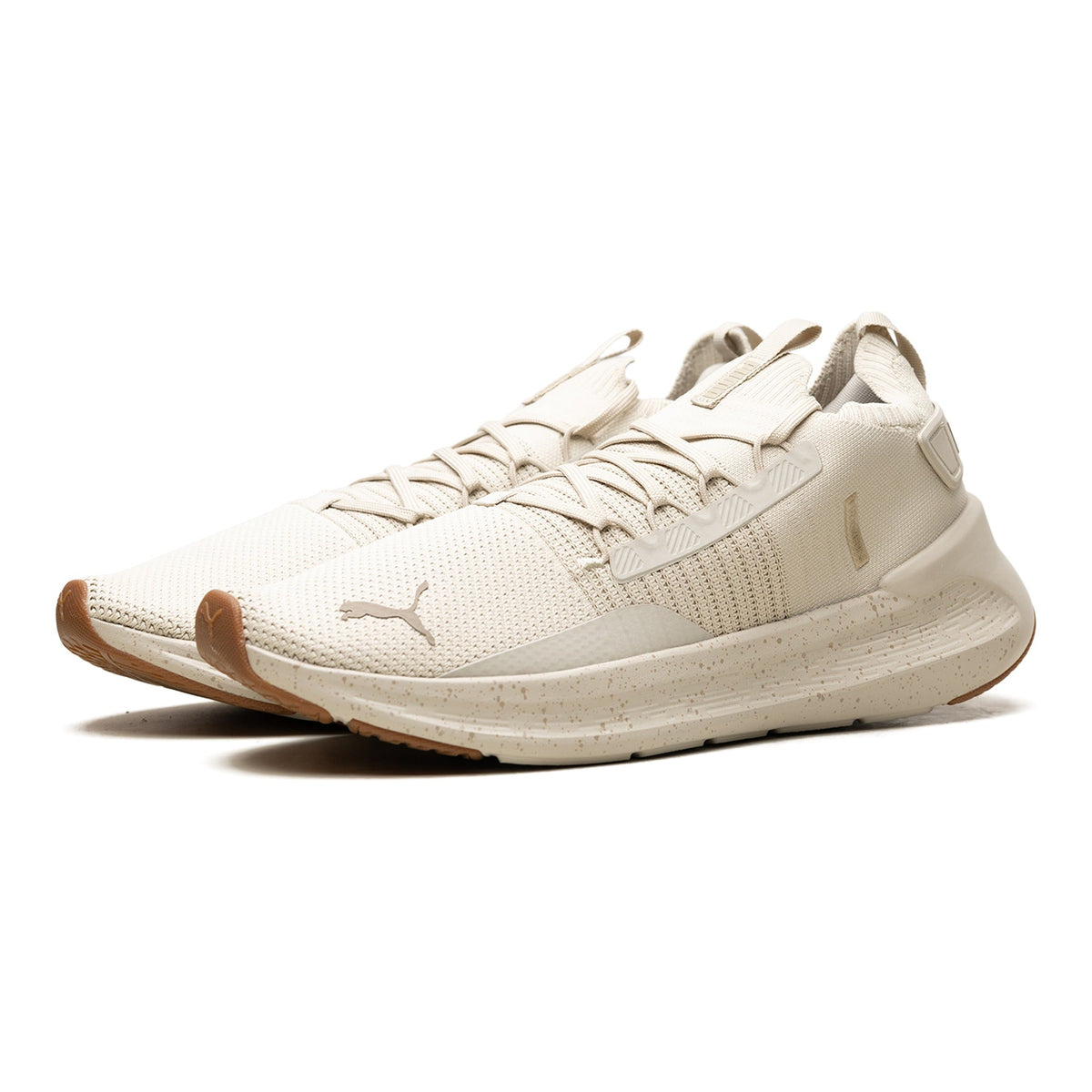Puma Softride Symmetry Fuzion Speckle Men Running Sneakers Desert Dust/Gum