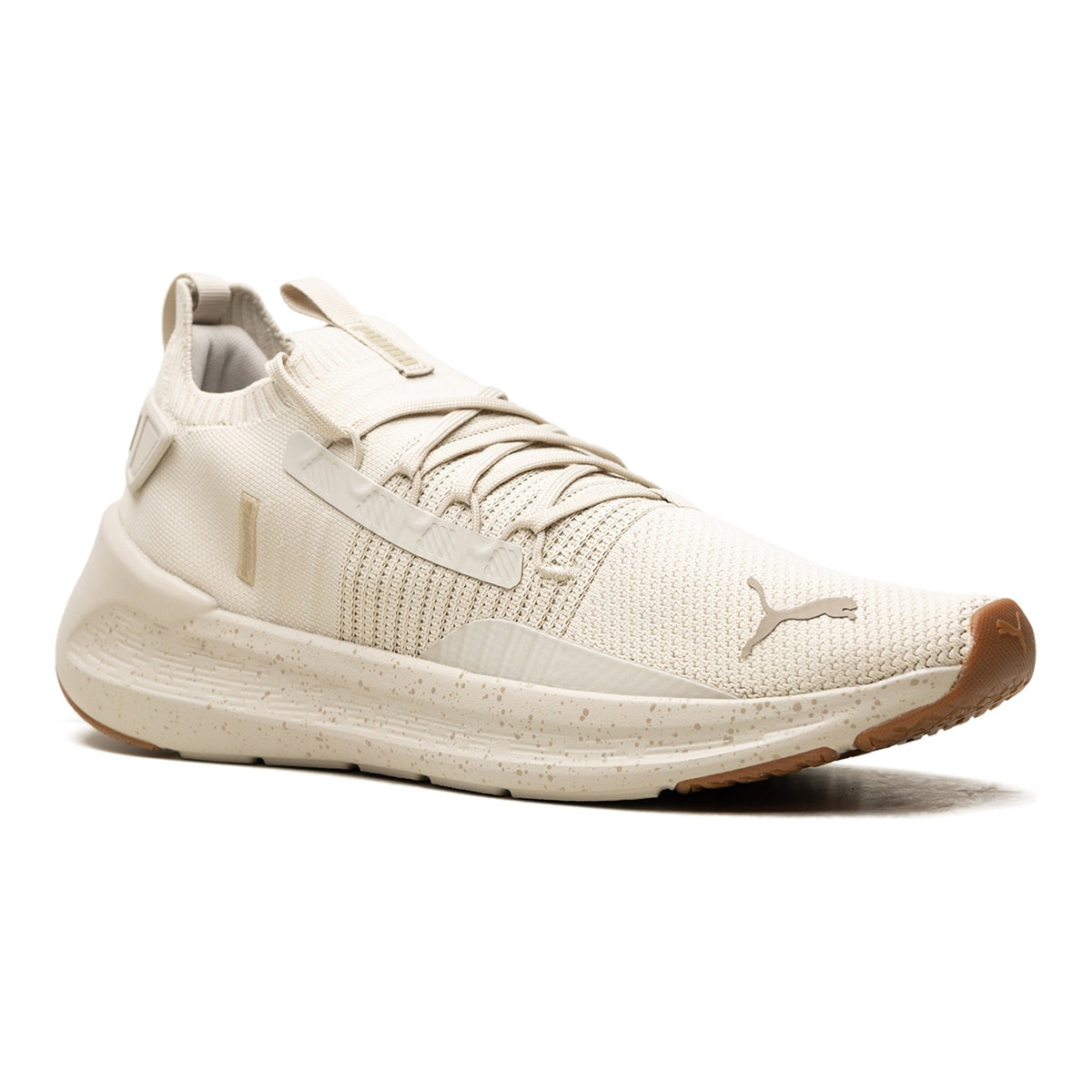 Puma Softride Symmetry Fuzion Speckle Men Running Sneakers Desert Dust/Gum