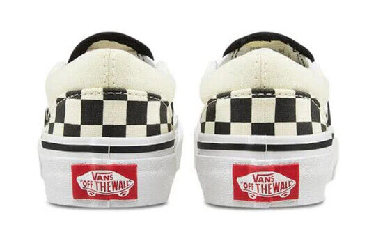 Vans Classic Kids' Sneakers — Black/White/Checkerboard