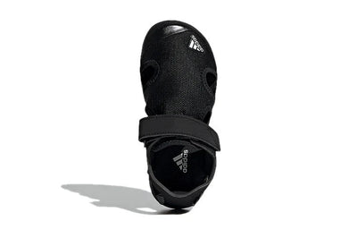adidas Captain Toey K Hook and Loop Kids' Sandals — Black