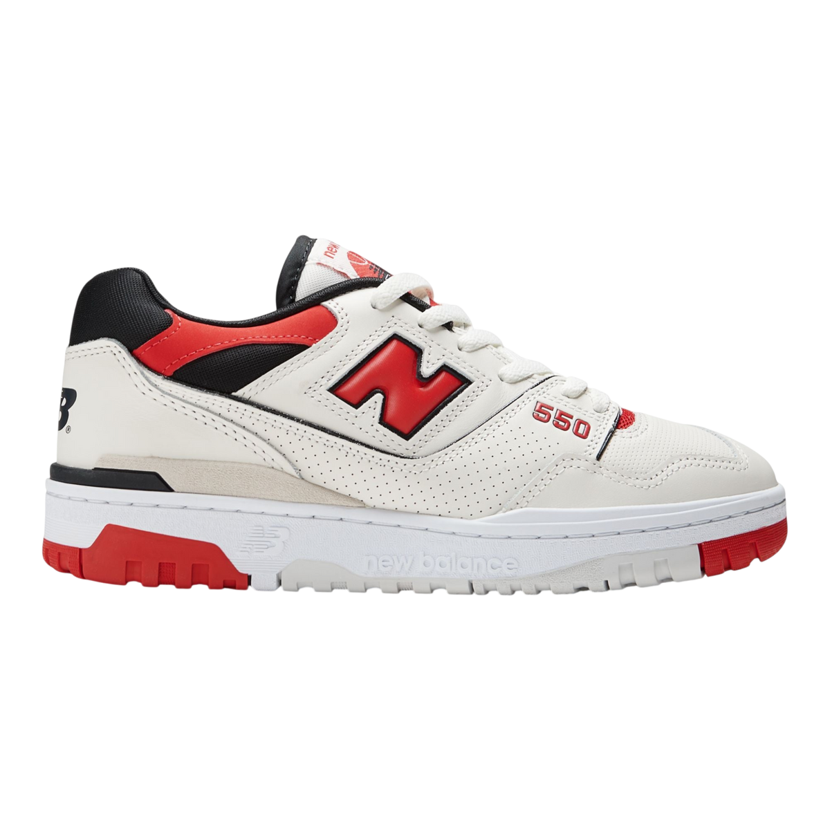 New Balance 550 Men Sneaker Sea Salt True Red – product view 1