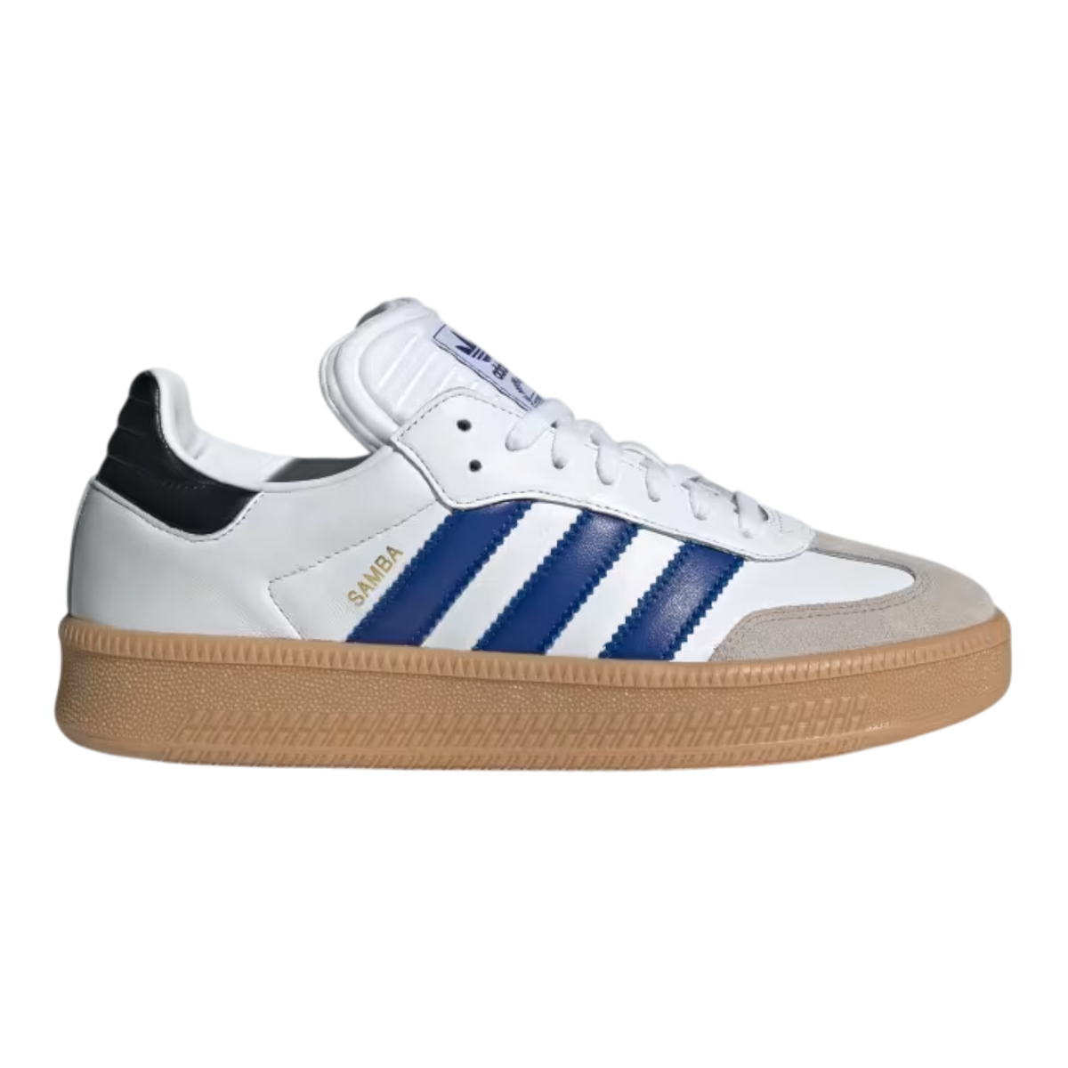 adidas Samba XLG Men's Sneakers — White/Blue Leather Low-Top