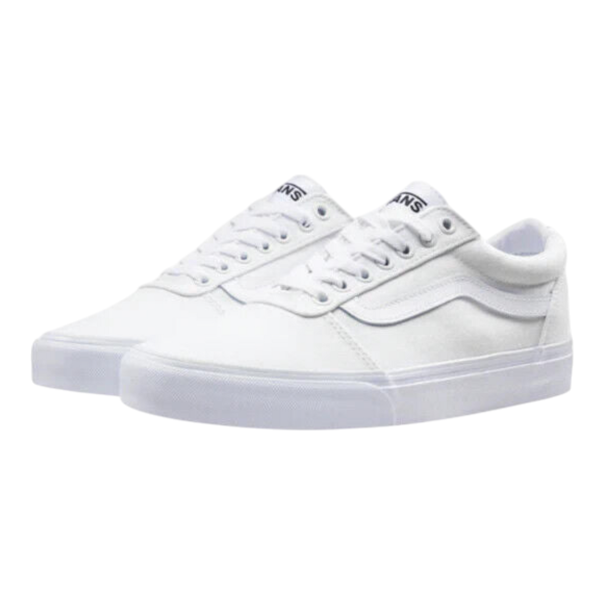 Vans Ward Men's Sneakers — True White Canvas Low-Top – product view 1