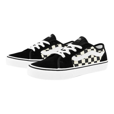 Vans Filmore Decon Women's Sneakers — Black/White/Checkerboard Canvas – product view 1