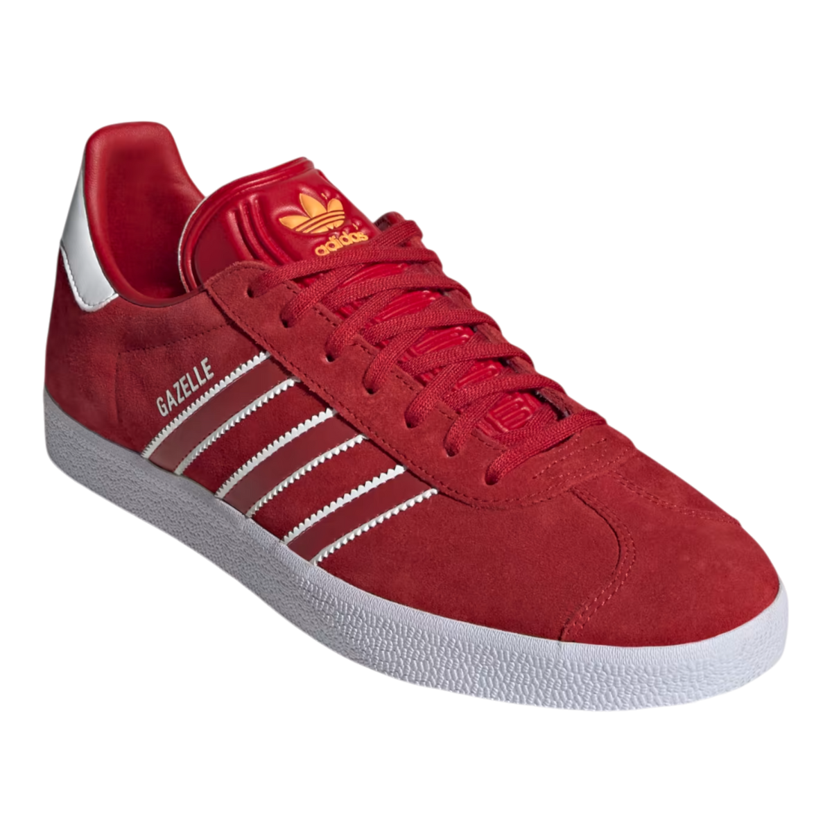 adidas Gazelle Power Striped Men's Sneakers — Red/White Suede – product view 1