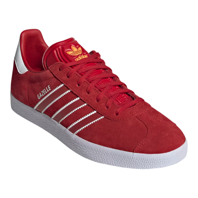 adidas Gazelle Power Striped Men's Sneakers — Red/White Suede – product view 1