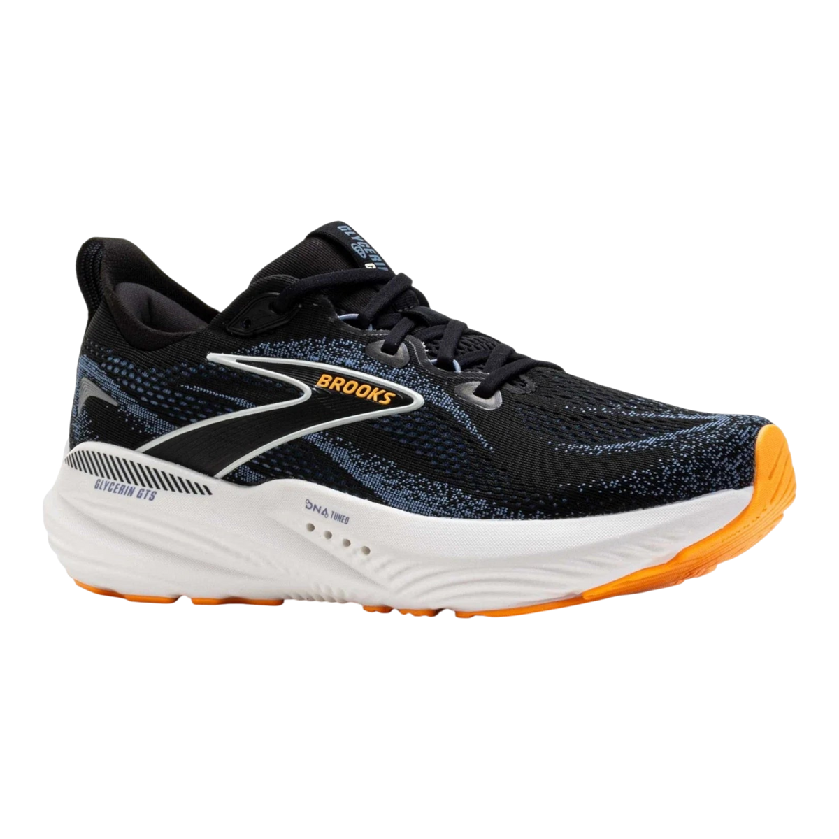 Brooks Glycerin GTS 22 Men's Sneakers — Black Running