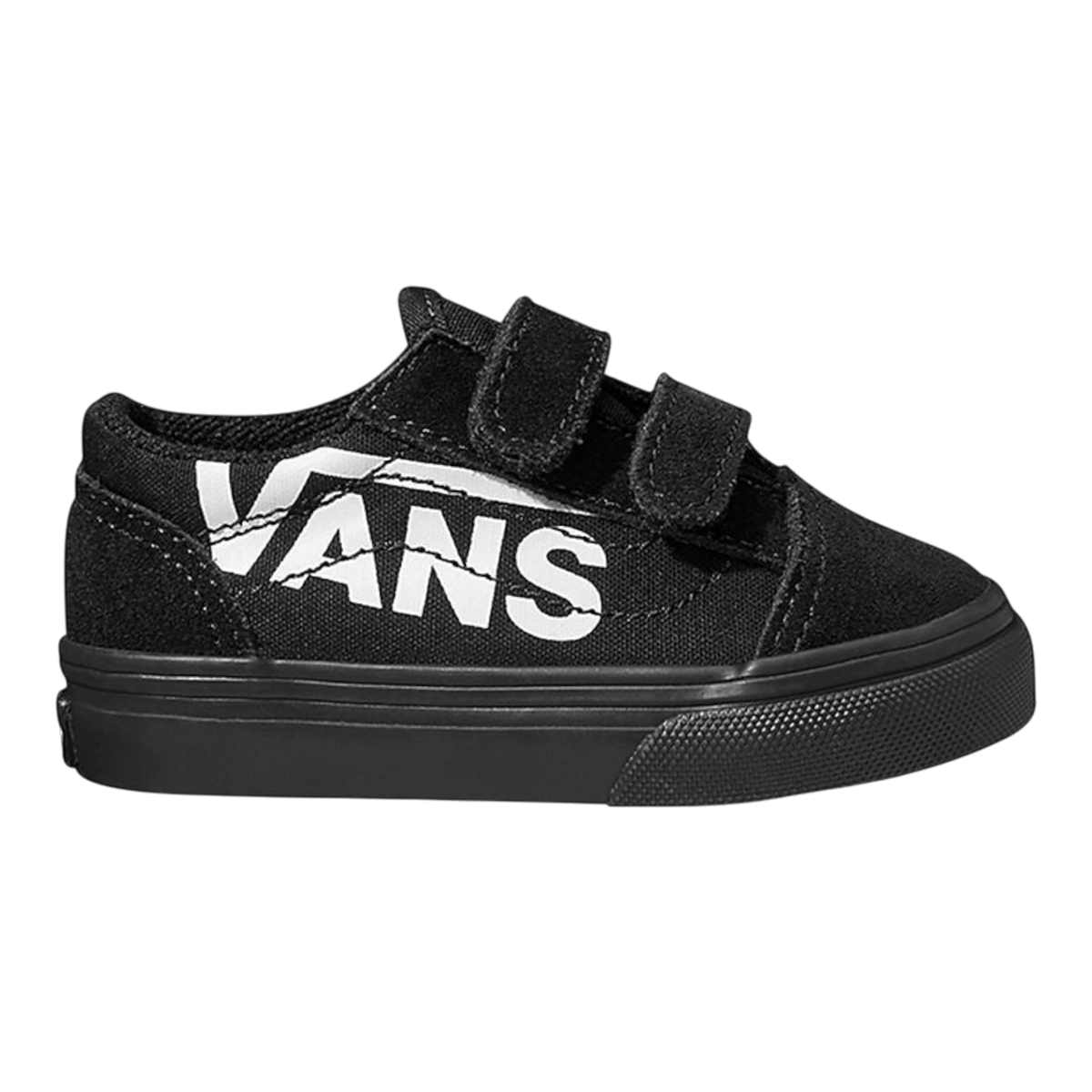 Vans Old Skool Toddlers Logo Detail Baby/Toddler (TD) Sneakers — Black Low-Top – product view 1