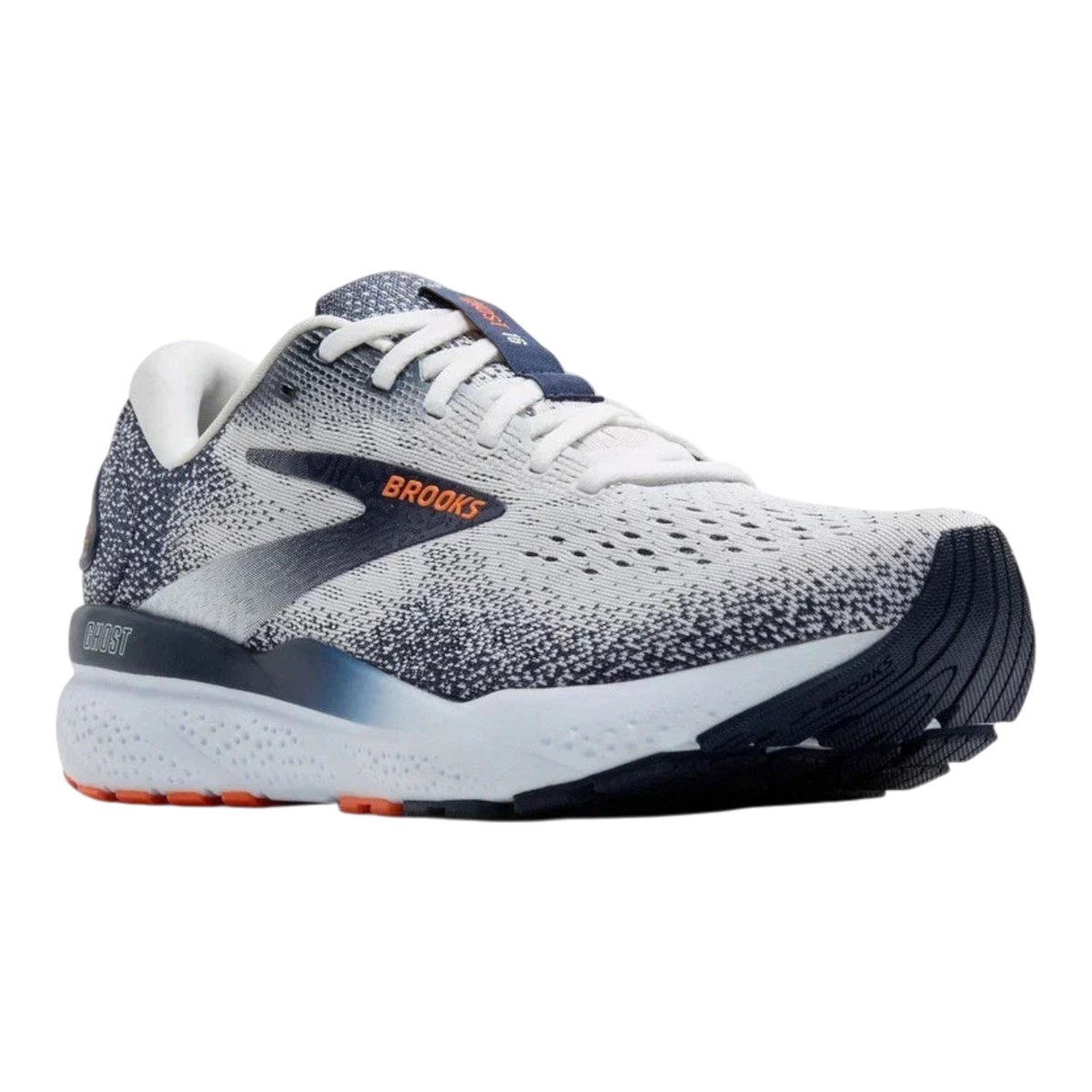 Brooks Ghost 16 Men's Sneakers — White/Peacoat Low-Top