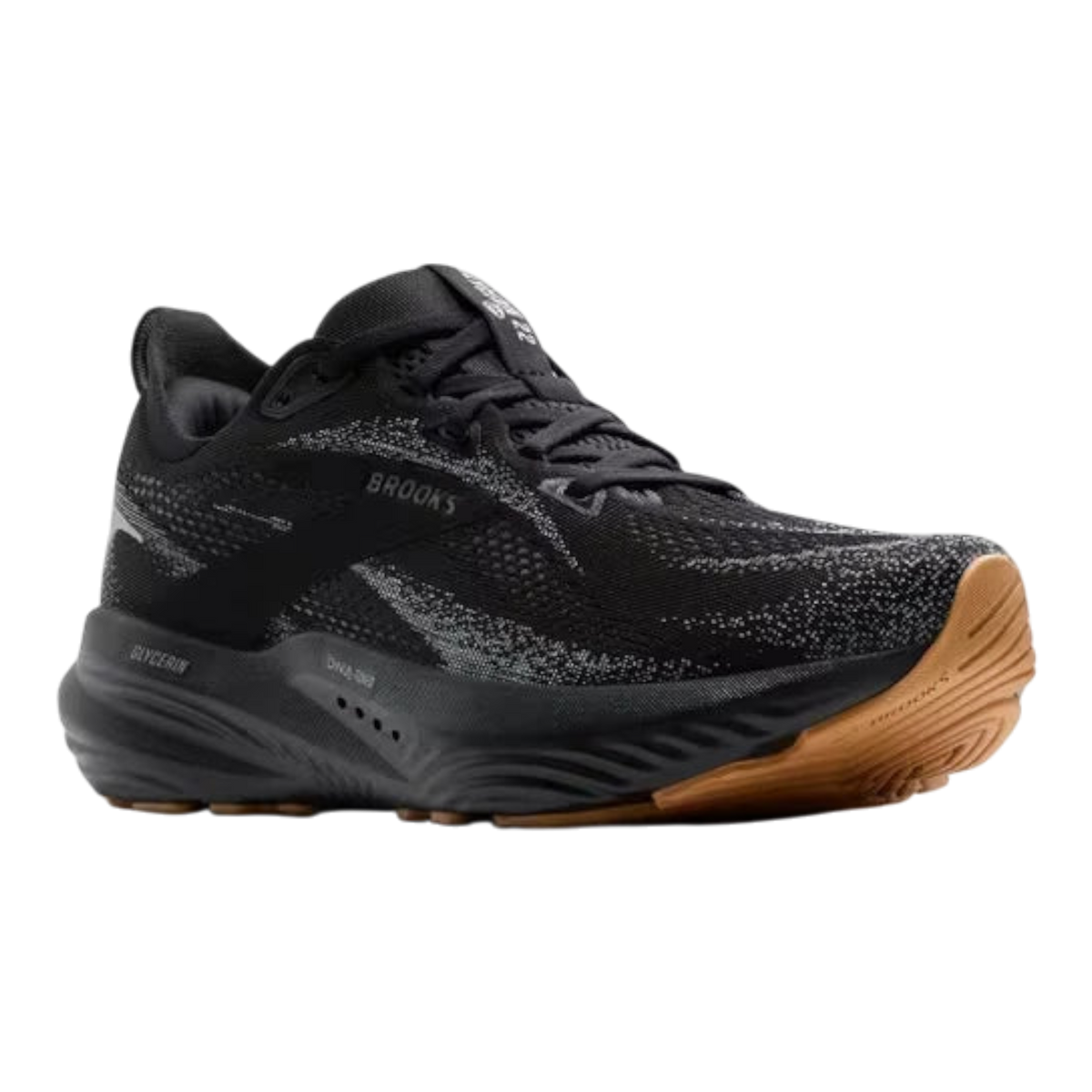 Brooks Glycerin 22 Men's Sneakers — Black/Primer Gray Running