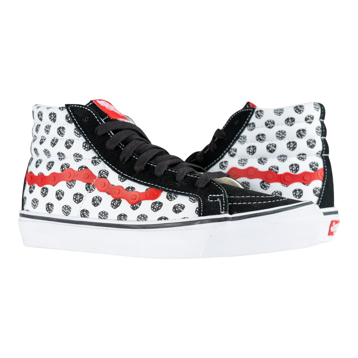 Vans x Bodega Sk8-Hi LX Dice High Stakes Sneakers — Black/True White/Red High-Top – product view 1