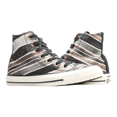 Converse Chuck Taylor All Star Hi Stripe Dolphin Women's Sneakers — Black – product view 1