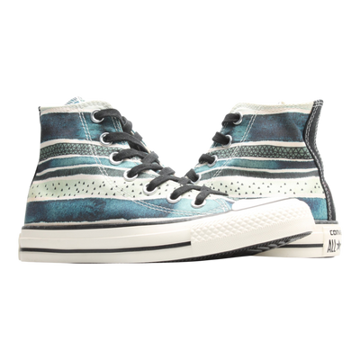 Converse Chuck Taylor All Star Hi Pop Stripes Women's Sneakers — Teal – product view 1