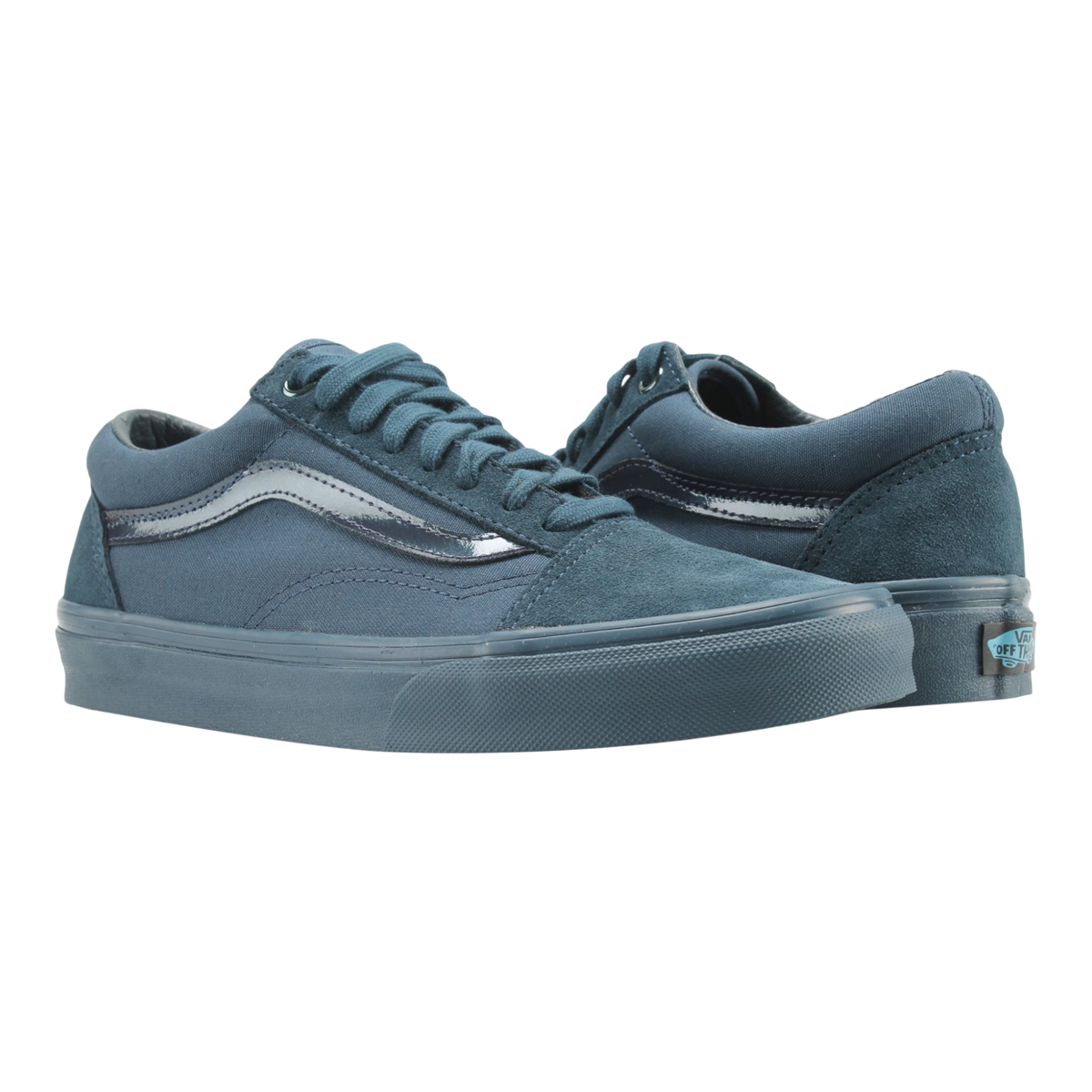Vans Old Skool Mono Classic Sneakers — Dark Teal Low-Top – product view 1