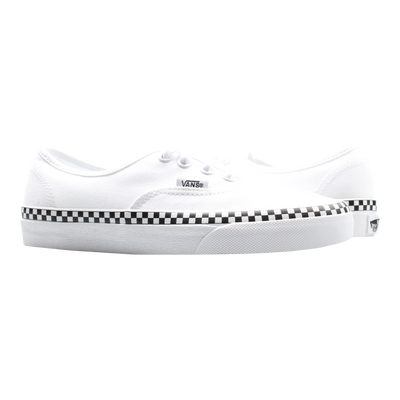 Vans Authentic Check Foxing Sneakers — True White Low-Top – product view 1