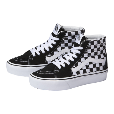 Vans SK8 Hi 2.0 Women's Sneakers — Black/White/Checkerboard – product view 1