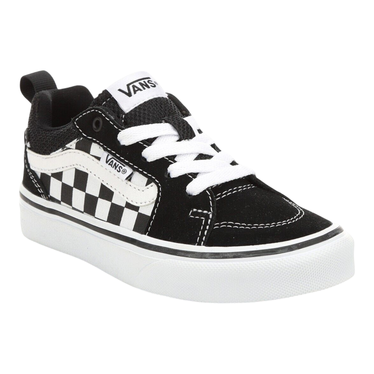 Vans Filmore Check Kids' Sneakers — Black/White – product view 1