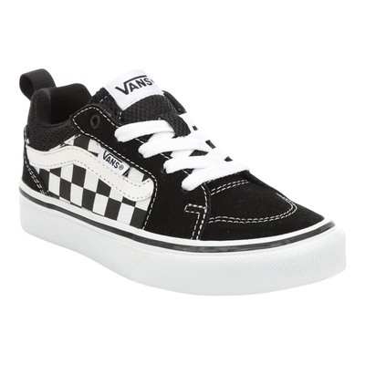 Vans Filmore Check Kids' Sneakers — Black/White – product view 1