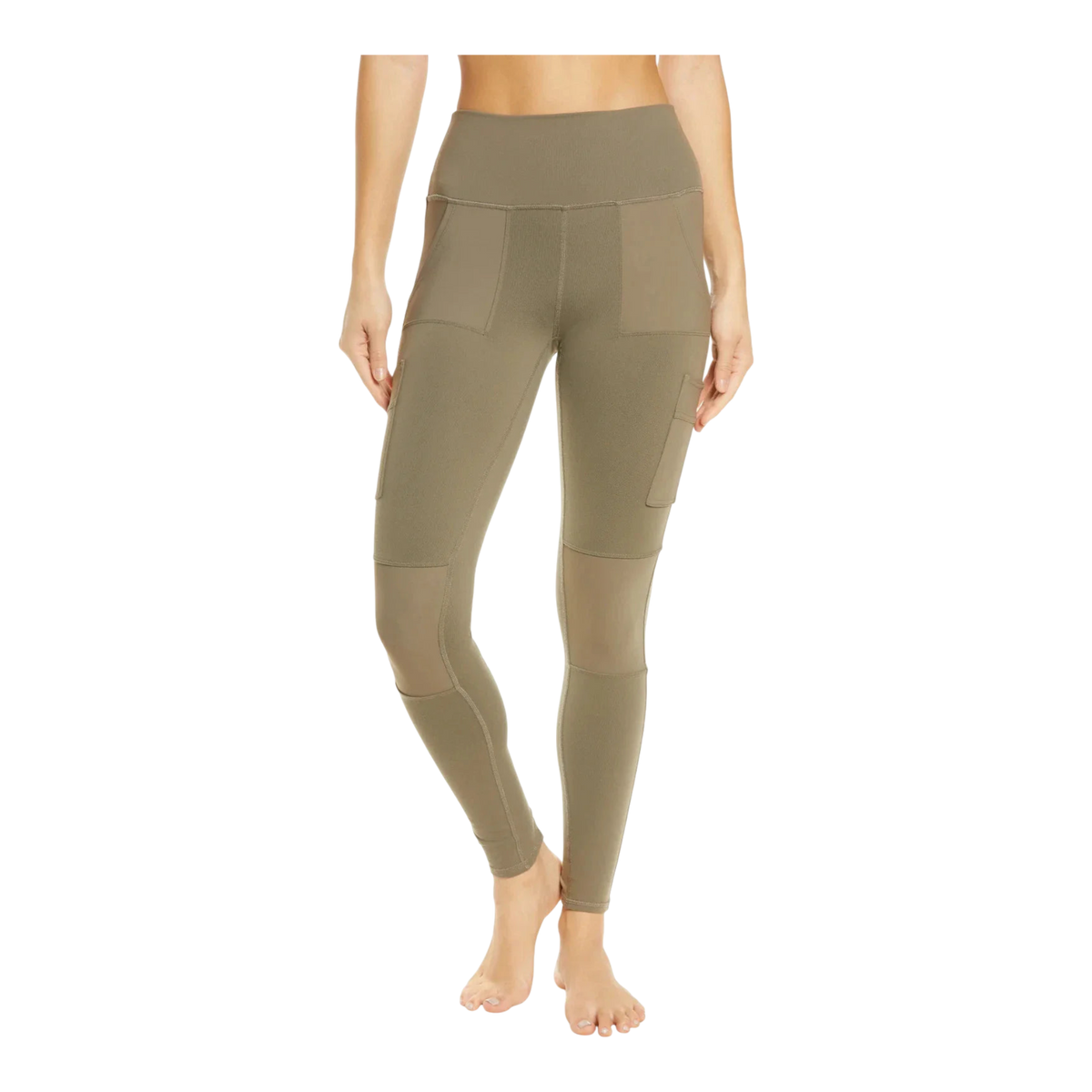 Alo Yoga High-Waist Cargo Womens Leggings — Olive