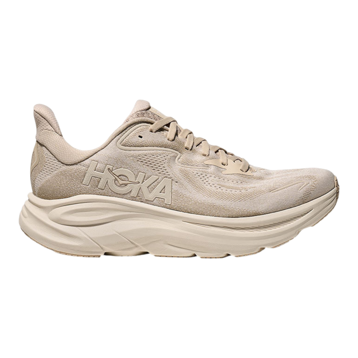 HOKA Clifton 10 Men's Running Shoes — Oatmeal/Oat Milk