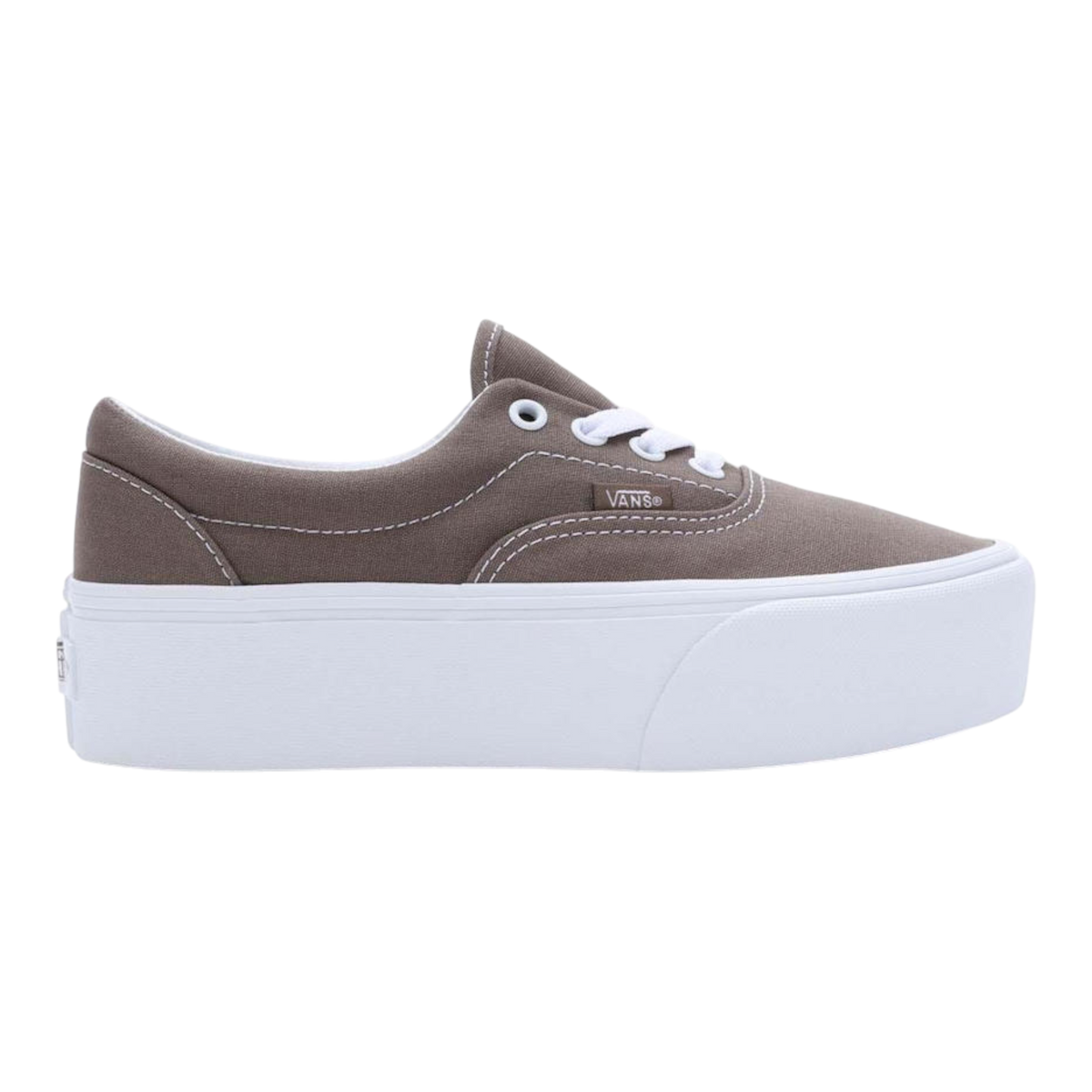 Vans Era Stackform Women's Platform Sneakers — Taupe Canvas Platform Low-Top