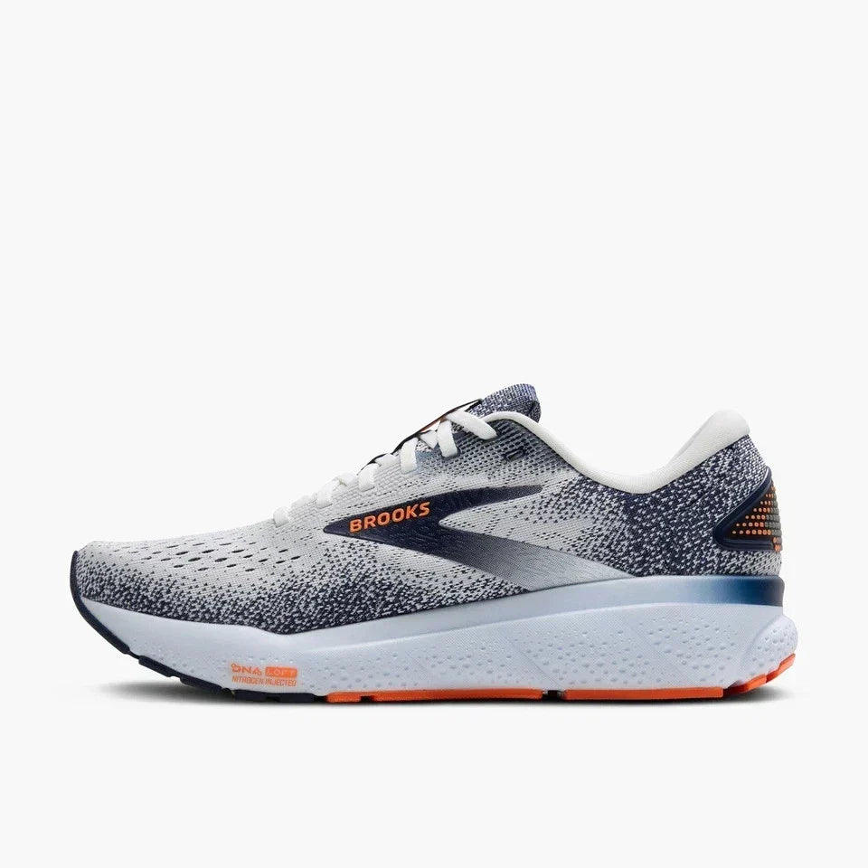 Brooks Ghost 16 Men's Sneakers — White/Peacoat Low-Top